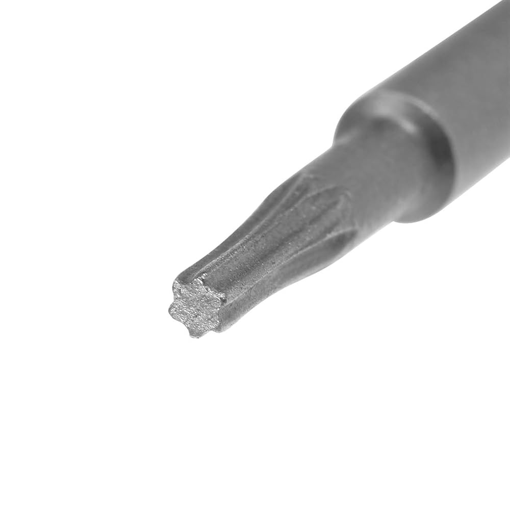uxcell 5 Pcs T6 Magnetic Torx Screwdriver Bits, 1/4 Inch Hex